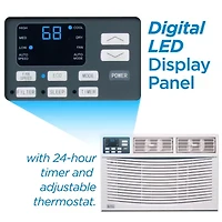8000 BTU Window ACUnit Black+Decker With Remote Control Cools To 350Sq Ft Energy Efficient