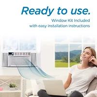8000 BTU Window ACUnit Black+Decker With Remote Control Cools To 350Sq Ft Energy Efficient