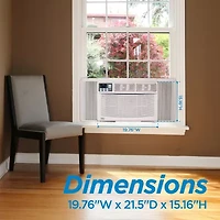 12000 BTU Window ACUnit Black+Decker With Remote Control Cools To 450Sq Ft Energy Efficient