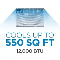 12000 BTU Window ACUnit Black+Decker With Remote Control Cools To 450Sq Ft Energy Efficient