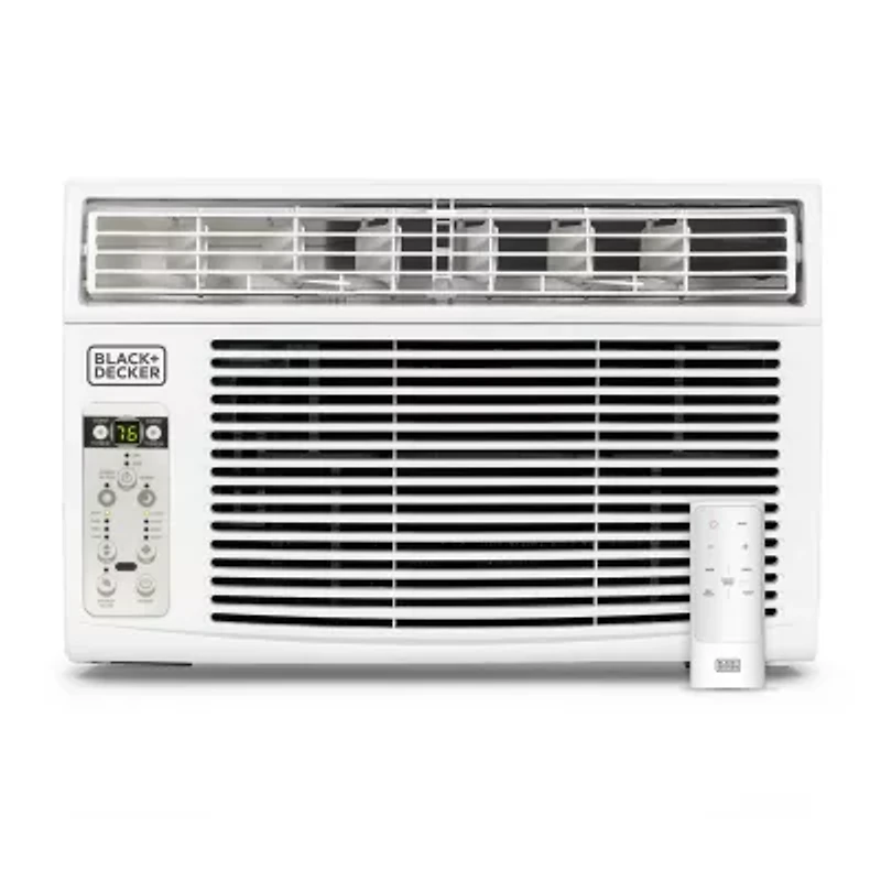 Black+Decker BD12WT6 Window Air Conditioner With Remote 12000 BTU Cools Up To 550Sq Ft Energy Efficient