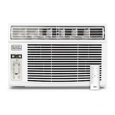 Black+Decker BD12WT6 Window Air Conditioner With Remote 12000 BTU Cools Up To 550Sq Ft Energy Efficient