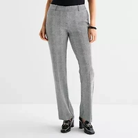 Liz Claiborne Audra Ponte Womens Tall Straight Mid Rise Trouser