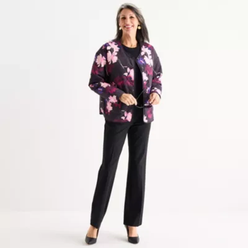 Liz Claiborne Womens Lightweight Quilted Jacket
