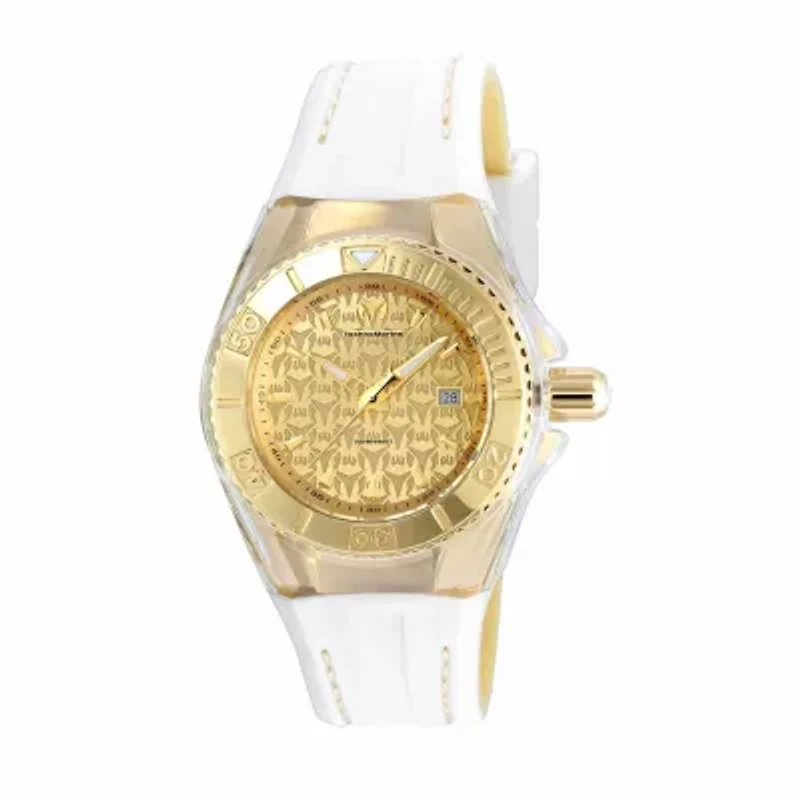 Techno Marine Womens White Strap Watch Tm-115156
