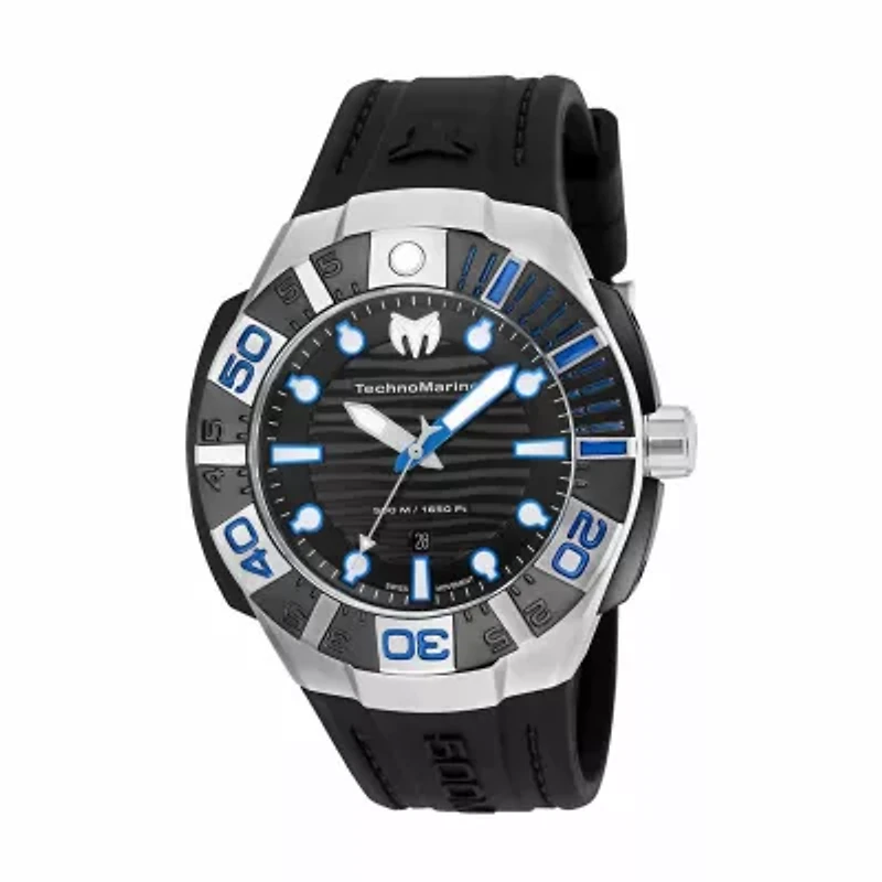 Techno Marine Mens Black Strap Watch Tm-515011