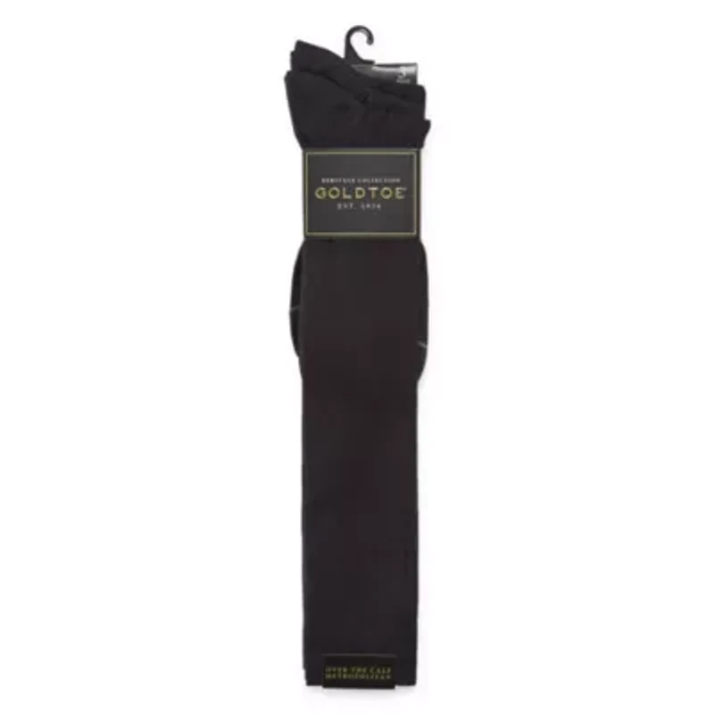 Gold Toe Metropolitan Dress Mens 3 Pair Over the Calf Socks