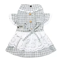Touchdog I Love Poochi' Classical Fashion Plaid Dog Dress