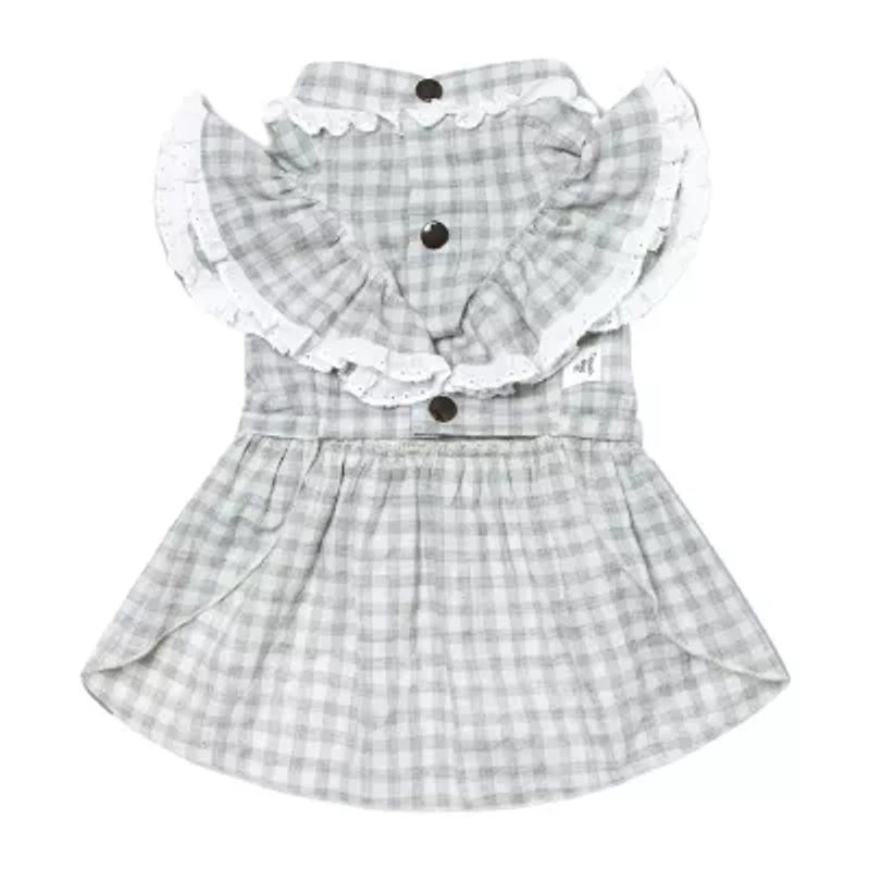 Touchdog I Love Poochi' Classical Fashion Plaid Dog Dress