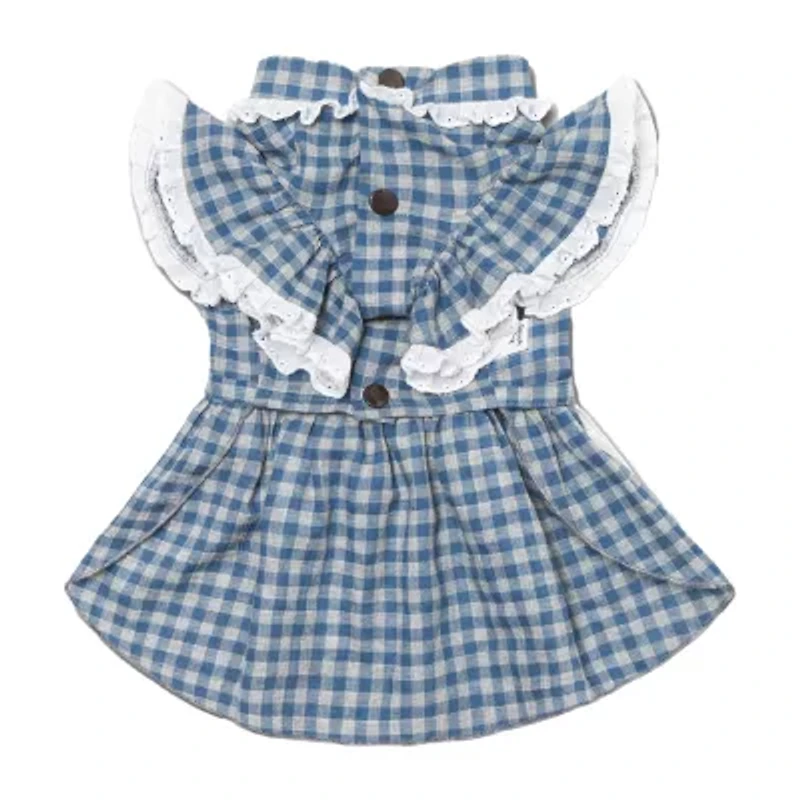 Touchdog I Love Poochi' Classical Fashion Plaid Dog Dress