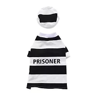 Pet Life Striped Retro Inmate Prisoner Uniform Dog Costume