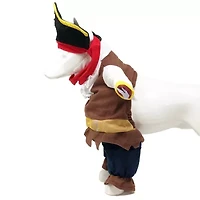 Pet Life Captain Snuggles' Pirate Uniform Dog Costume