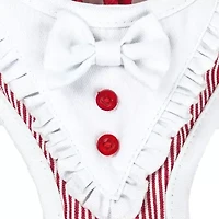 Pet Life Luxe 'Spawling' 2-In-1 Mesh Reversed Adjustable-Leash W/ Fashion Bowtie Dog Harness