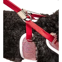 Pet Life Luxe 'Spawling' 2-In-1 Mesh Reversed Adjustable-Leash W/ Fashion Bowtie Dog Harness