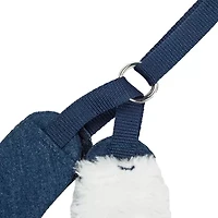 Pet Life Luxe 'Pom Draper' 2-In-1 Mesh Reversed Adjustable-Leash W/ Pom-Pom Bowtie Dog Harness