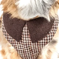 Pet Life Luxe 'Houndsome' 2-In-1 Mesh Reversible Plaided Collared Adjustable-Leash Dog Harness