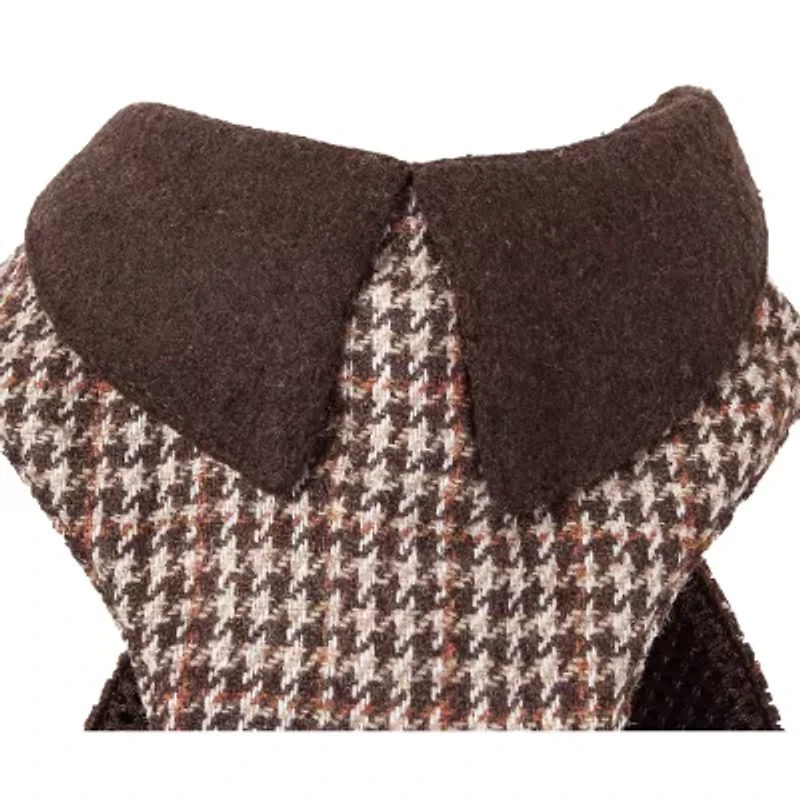 Pet Life Luxe 'Houndsome' 2-In-1 Mesh Reversible Plaided Collared Adjustable-Leash Dog Harness