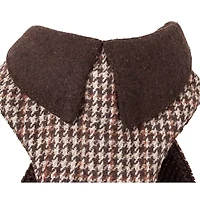Pet Life Luxe 'Houndsome' 2-In-1 Mesh Reversible Plaided Collared Adjustable-Leash Dog Harness