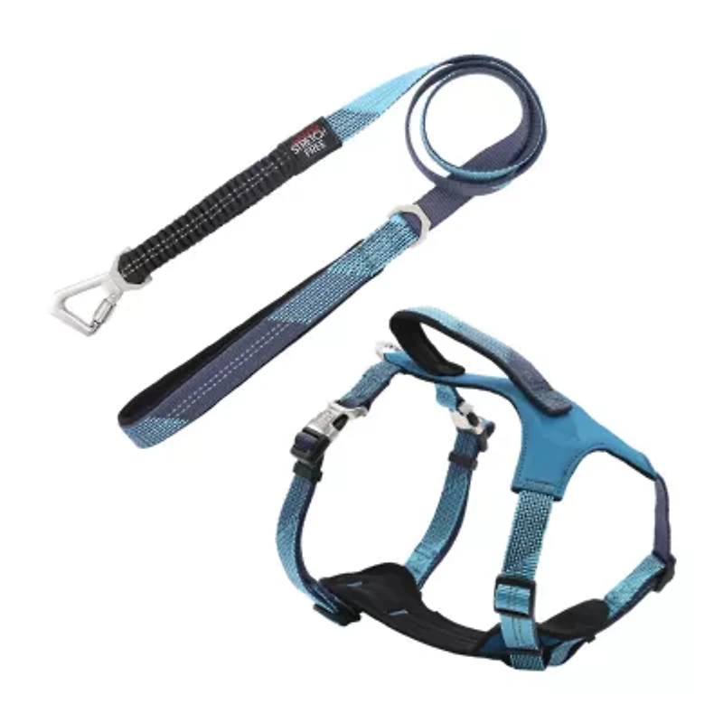 Pet Life Geo-Prene' 2-In-1 Shock Absorbing Neoprene Padded Reflective Leash Dog Harness