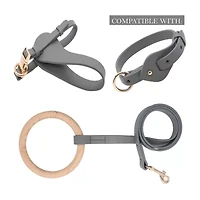 Pet Life Ever-Craft' Boutique Series Adjustable Designer Leather Dog Harness