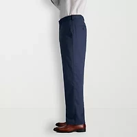 Haggar JMH Sharkskin Windowpane Mens Plaid Stretch Fabric Classic Fit Flat Front Suit Pant