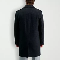 Haggar Brushed Herringbone Mens Midweight Topcoat Coat