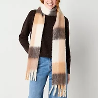 a.n.a Plaid Skinny Scarf