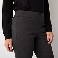 Liz Claiborne Lisa Womens Tall Flare Mid Rise Pull-On Pant