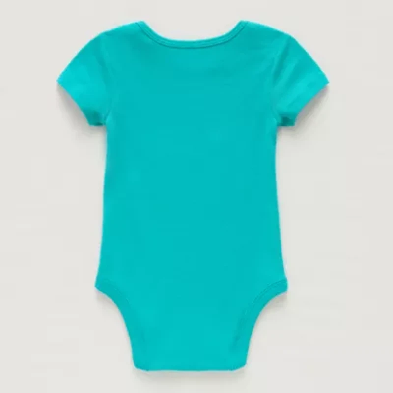 Okie Dokie Baby Unisex Round Neck Short Sleeve Rib Bodysuit