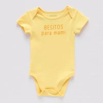 Okie Dokie Baby Unisex Round Neck Short Sleeve Rib Bodysuit