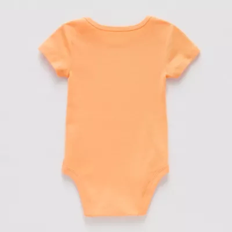 Okie Dokie Baby Unisex Round Neck Short Sleeve Rib Bodysuit