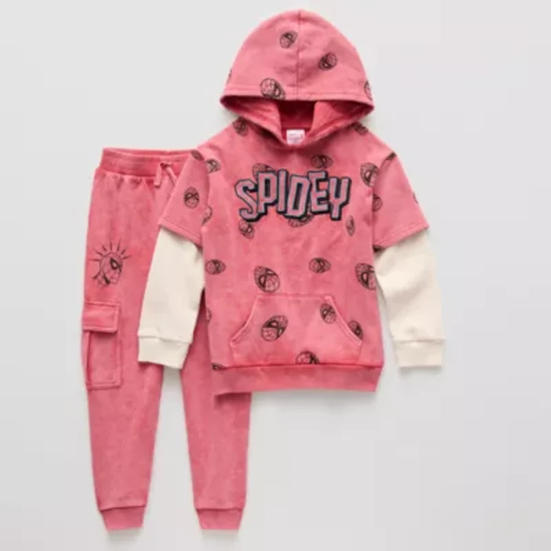Disney Collection Little & Big Kid Boys 2-pc. Spiderman Pant Set