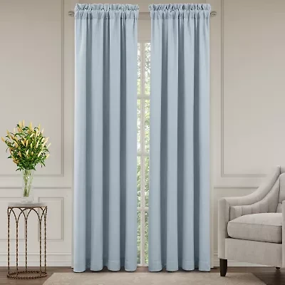Queen Street Gardnia Bl Rod Pocket Room Darkening Set of 2 Curtain Panel