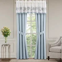 Queen Street Gardnia Bl Rod Pocket Room Darkening Set of 2 Curtain Panel