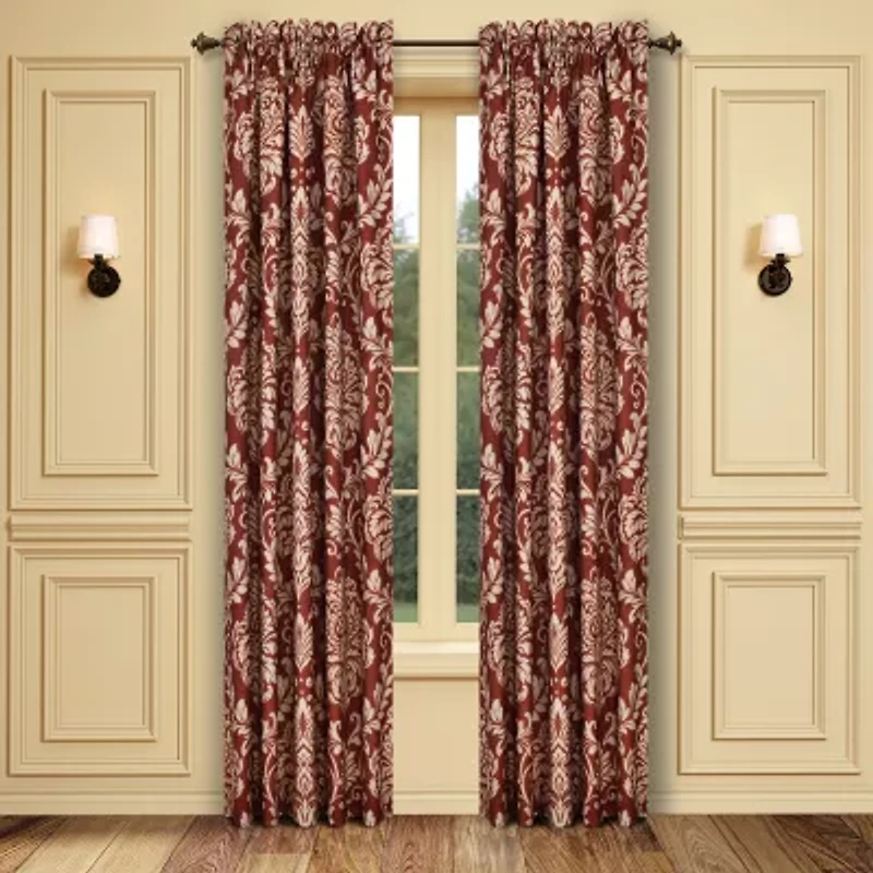 Royal Court Lazia Rod Pocket Room Darkening Set of 2 Curtain Panel