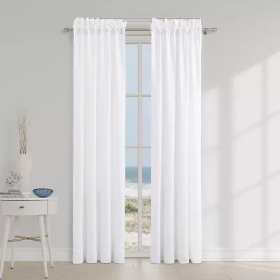 Queen Street Blue Haven Rod Pocket Room Darkening Set of 2 Curtain Panel