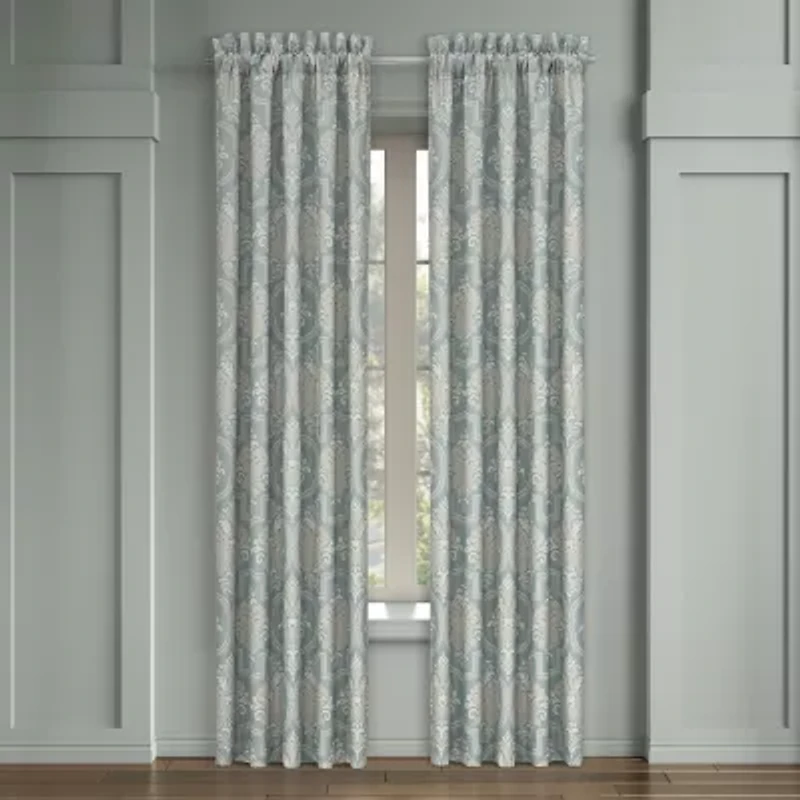 Royal Court Tranquilty Rod Pocket Room Darkening Set of 2 Curtain Panel