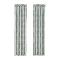 Royal Court Tranquilty Rod Pocket Room Darkening Set of 2 Curtain Panel