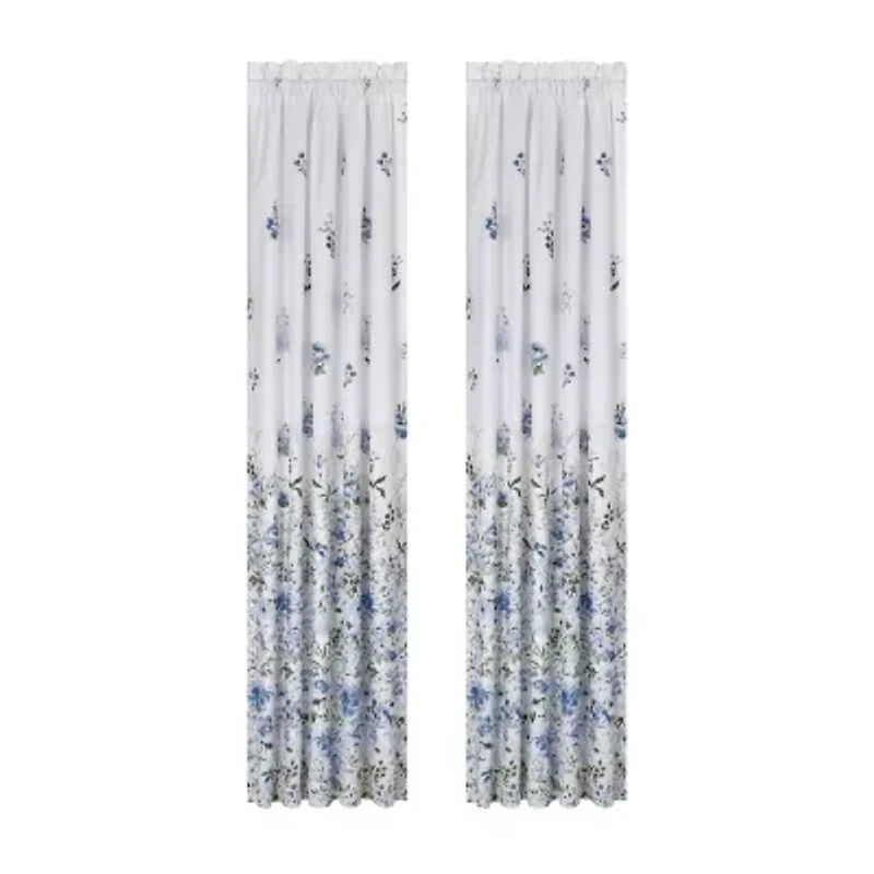 Royal Court Kourtney Rod Pocket Room Darkening Set of 2 Curtain Panel