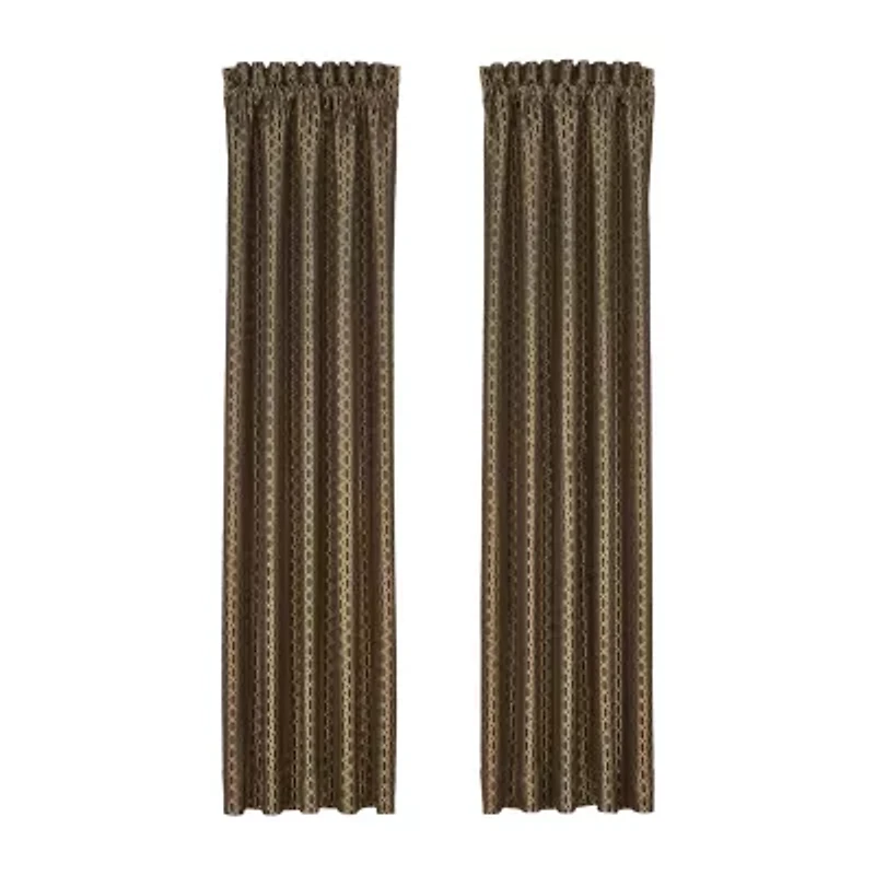 Queen Street Melbourne Rod Pocket Room Darkening Set of 2 Curtain Panel