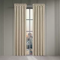 Queen Street Avelyn Rod Pocket Room Darkening Set of 2 Curtain Panel
