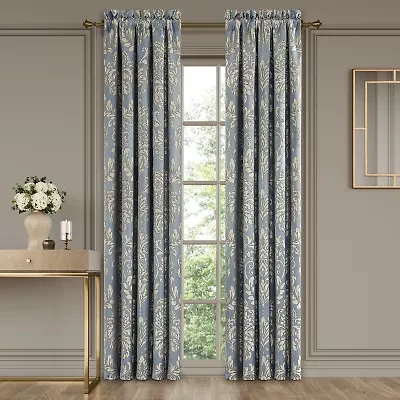 Royal Court Lorenzo Rod Pocket Room Darkening Set of 2 Curtain Panel