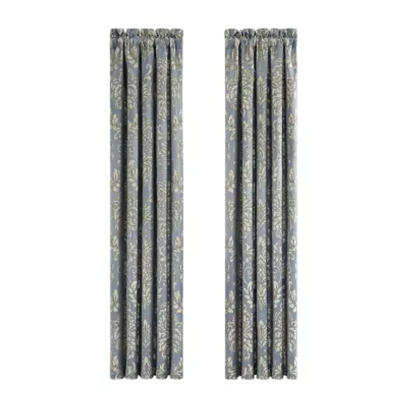 Royal Court Lorenzo Rod Pocket Room Darkening Set of 2 Curtain Panel