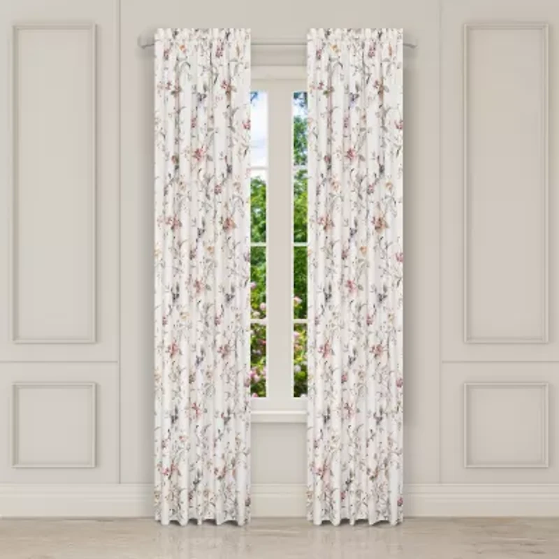 Queen Street Charlotte Rod Pocket Room Darkening Set of 2 Curtain Panel