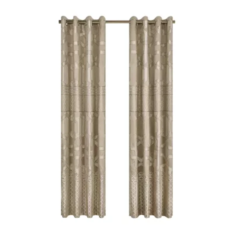 Royal Court Olympus Grommet Top Room Darkening Set of 2 Curtain Panel