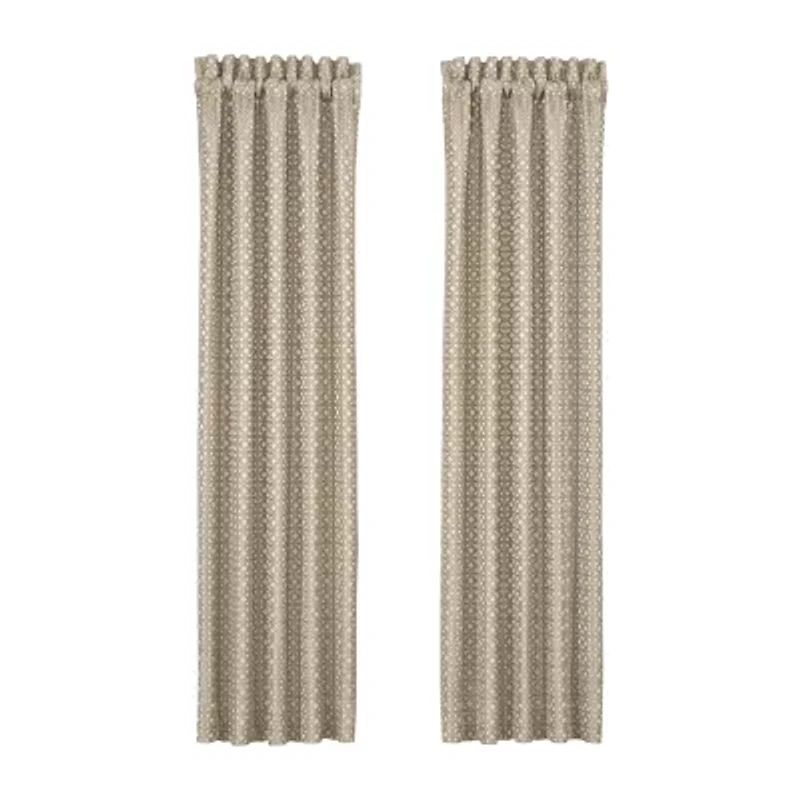 Queen Street Avelyn Rod Pocket Room Darkening Set of 2 Curtain Panel