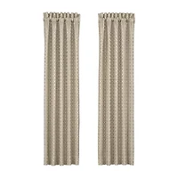 Queen Street Avelyn Rod Pocket Room Darkening Set of 2 Curtain Panel