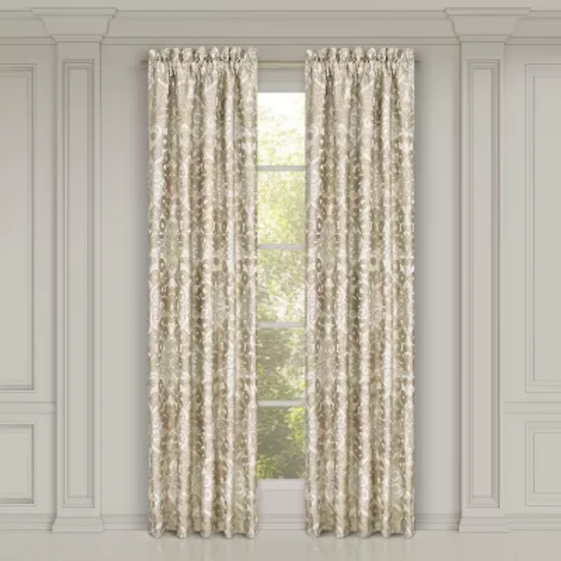 Queen Street Amarella Rod Pocket Room Darkening Set of 2 Curtain Panel