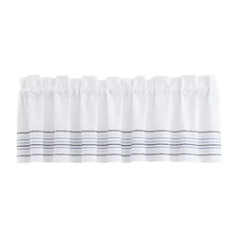 Queen Street Blue Haven Rod Pocket Tailored Valance