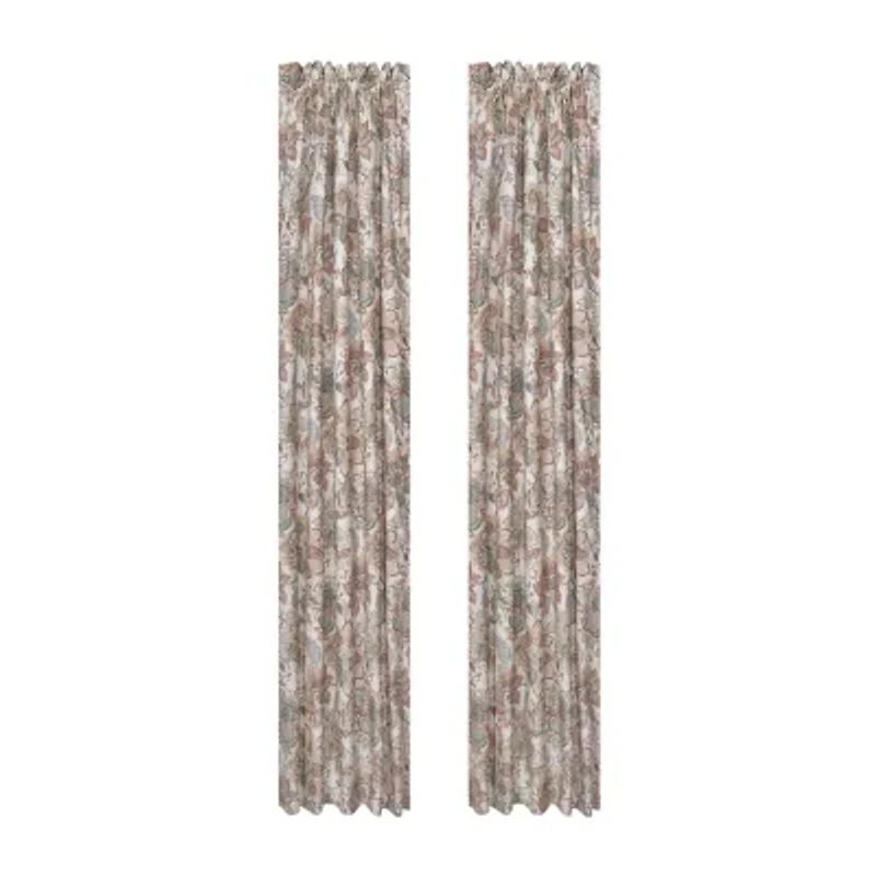 Royal Court Janessa Rod Pocket Room Darkening Set of 2 Curtain Panel